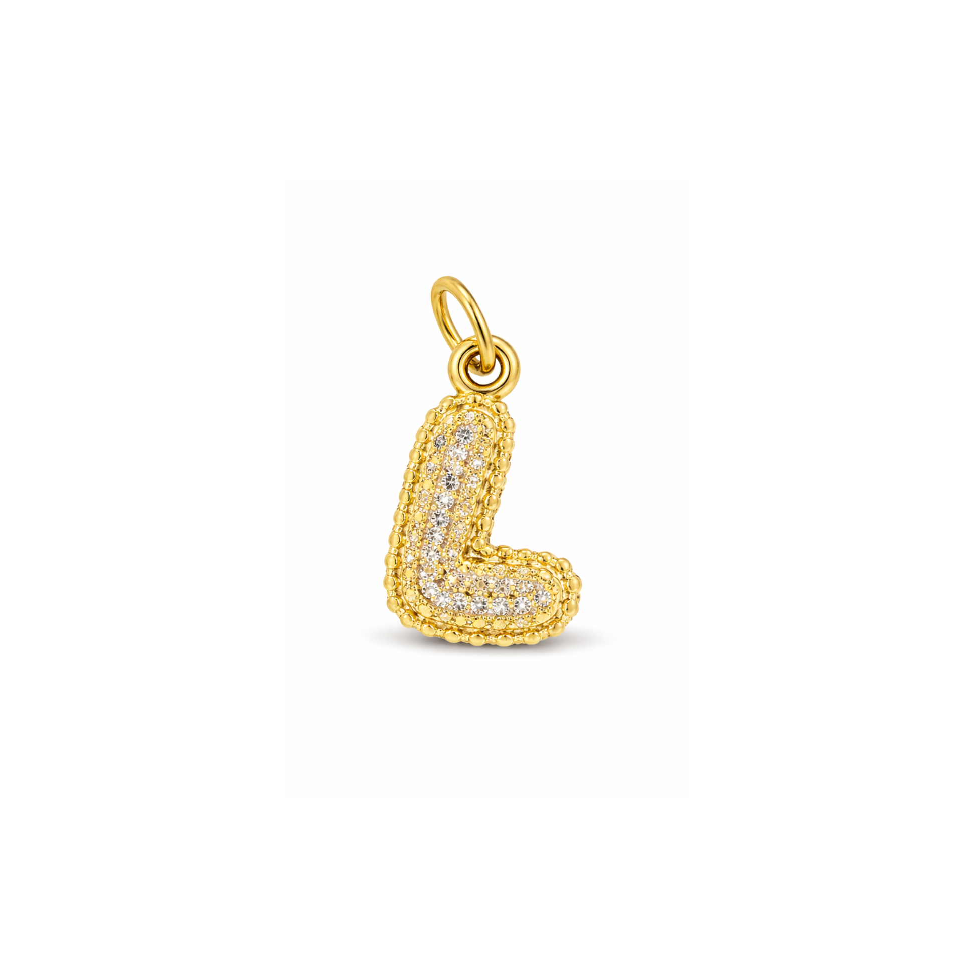 Balloon Letter Charm Glitter