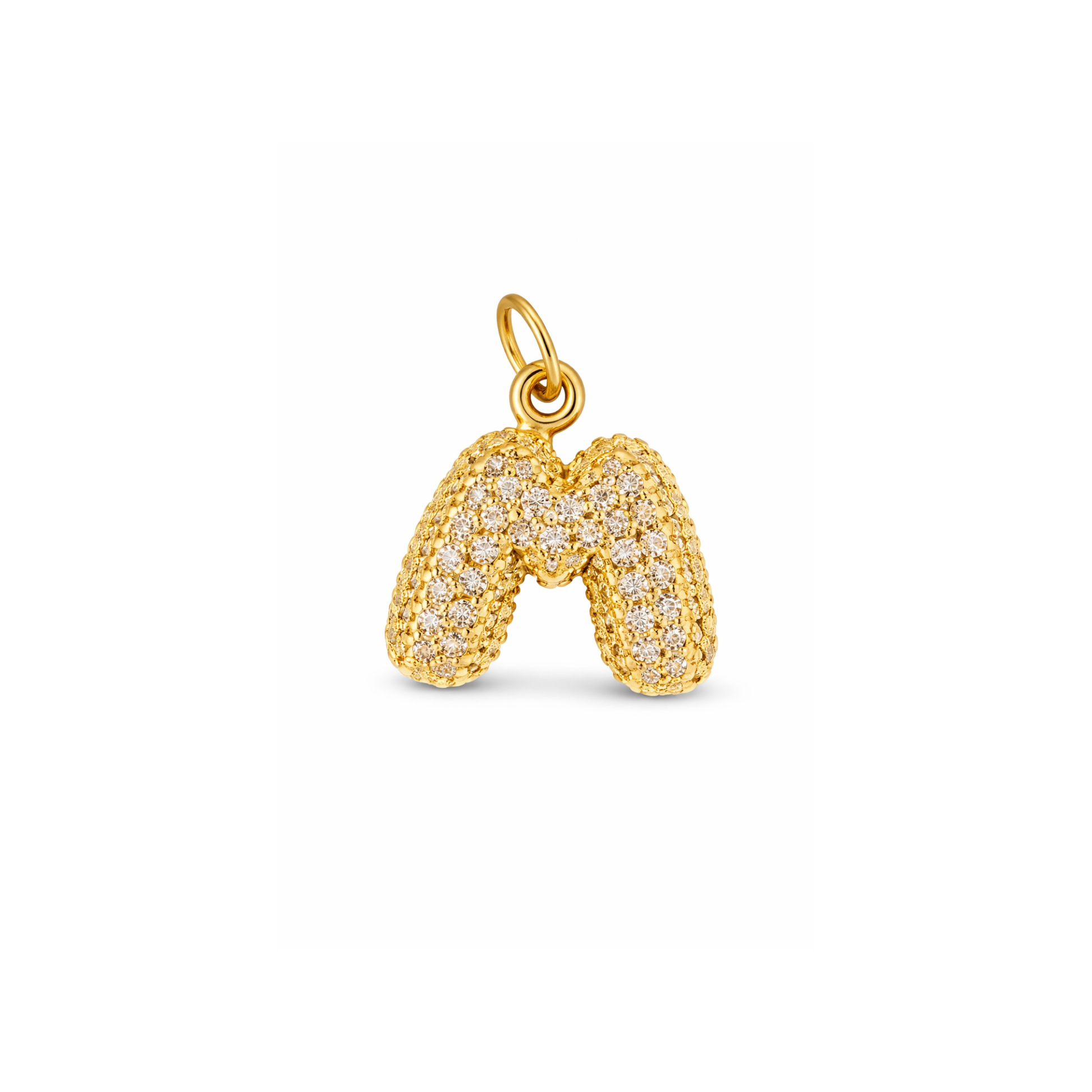 Balloon Letter Charm Glitter