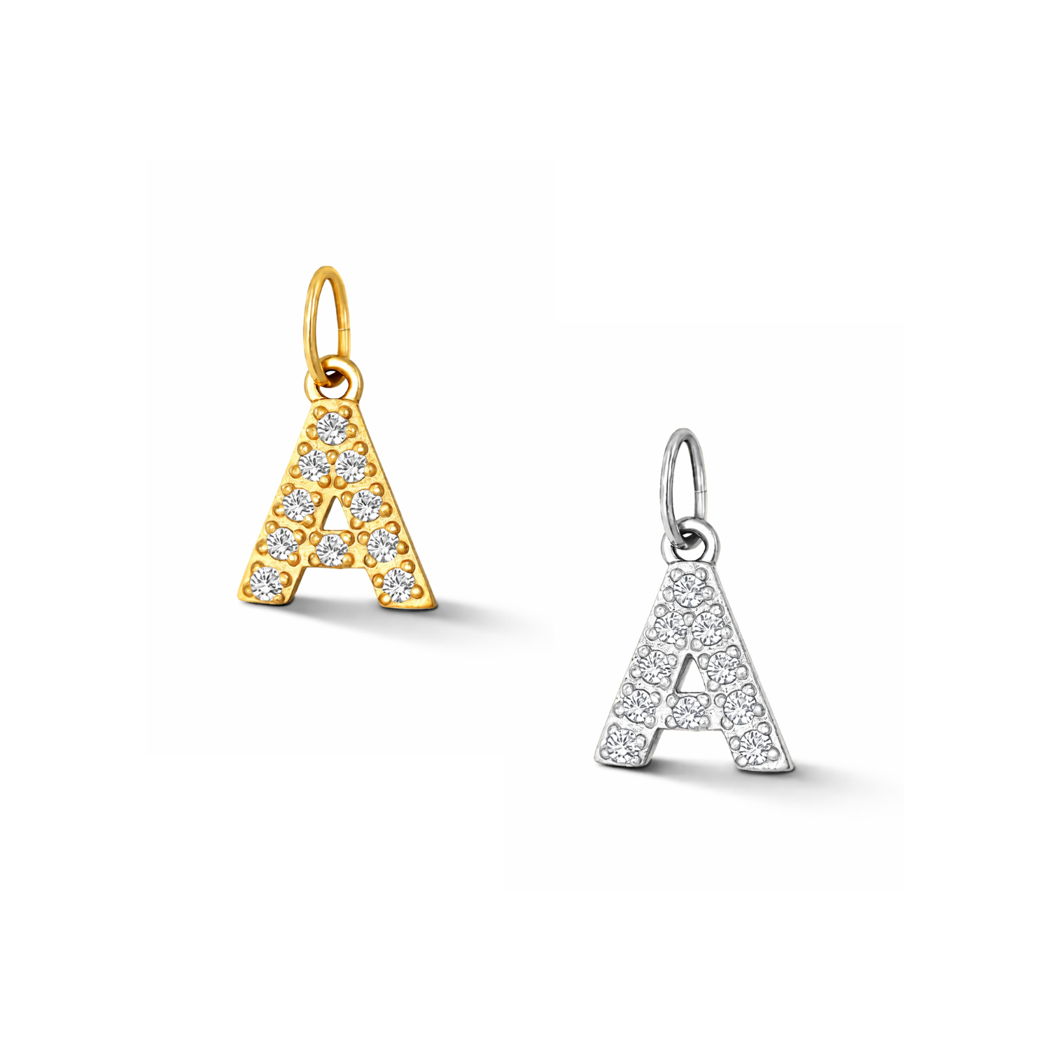 Glitter Letter Charm