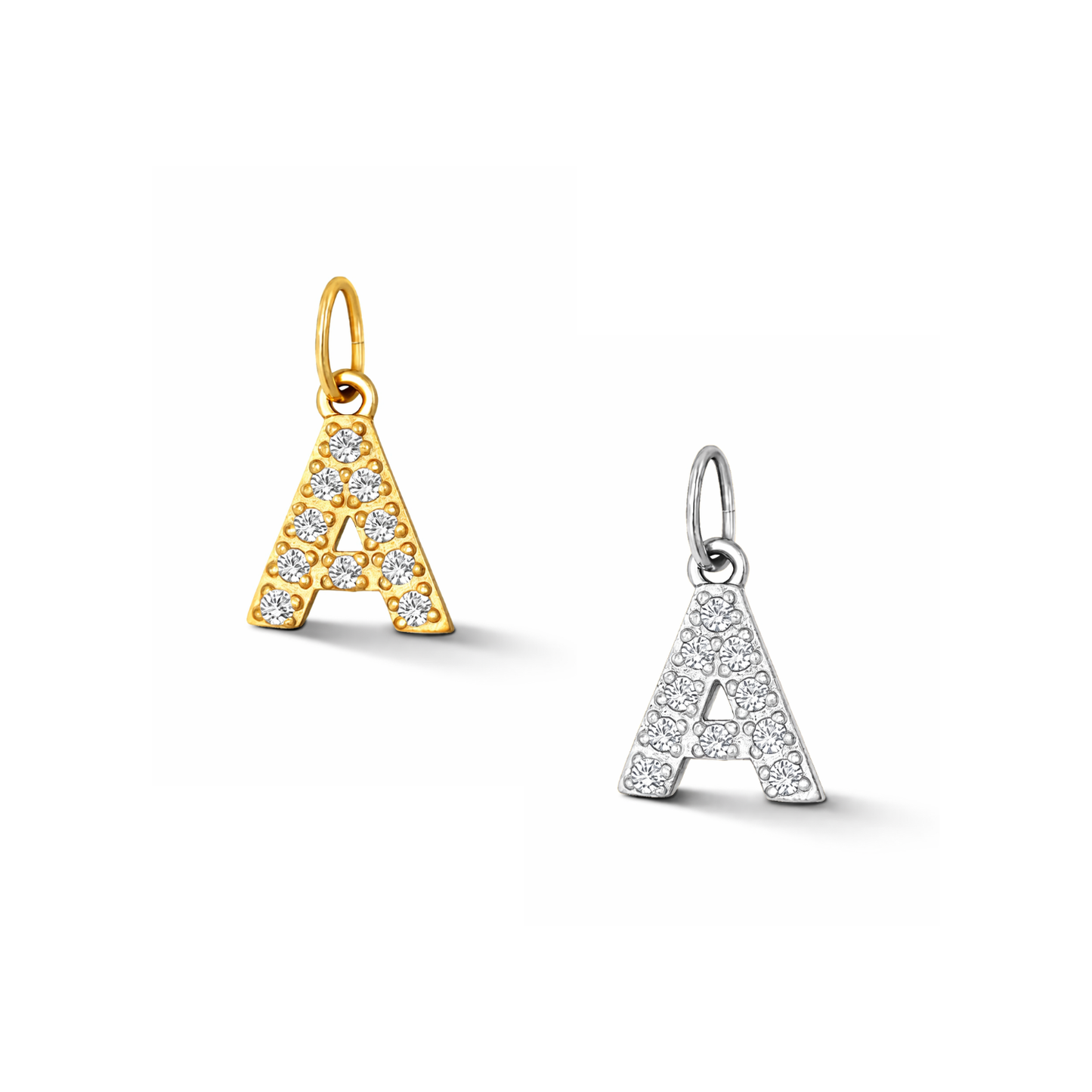 Glitter Letter Charm