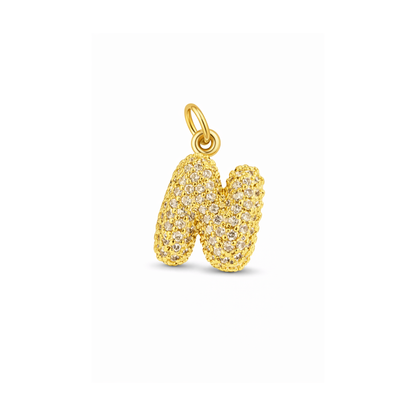 Balloon Letter Charm Glitter
