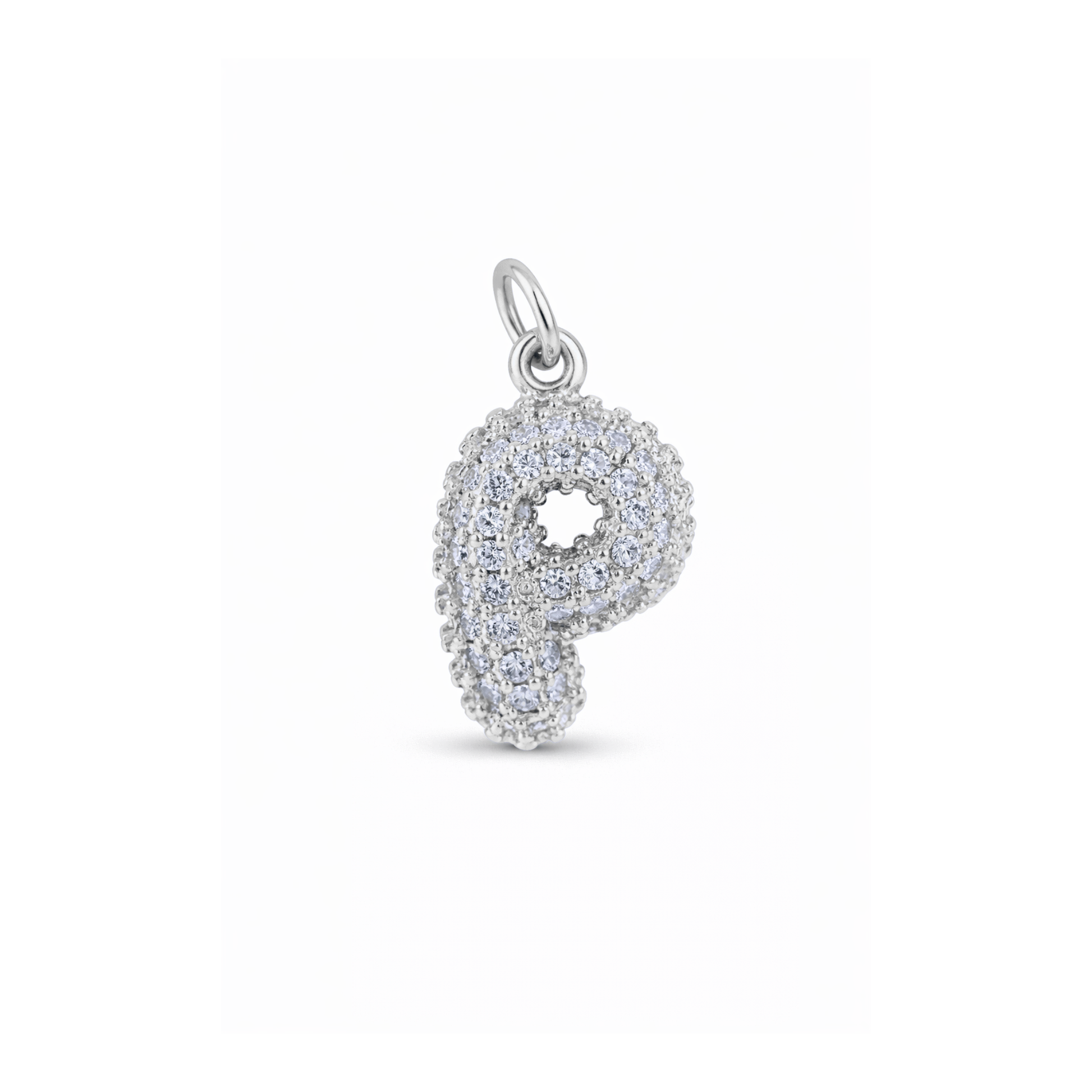 Balloon Letter Charm Glitter