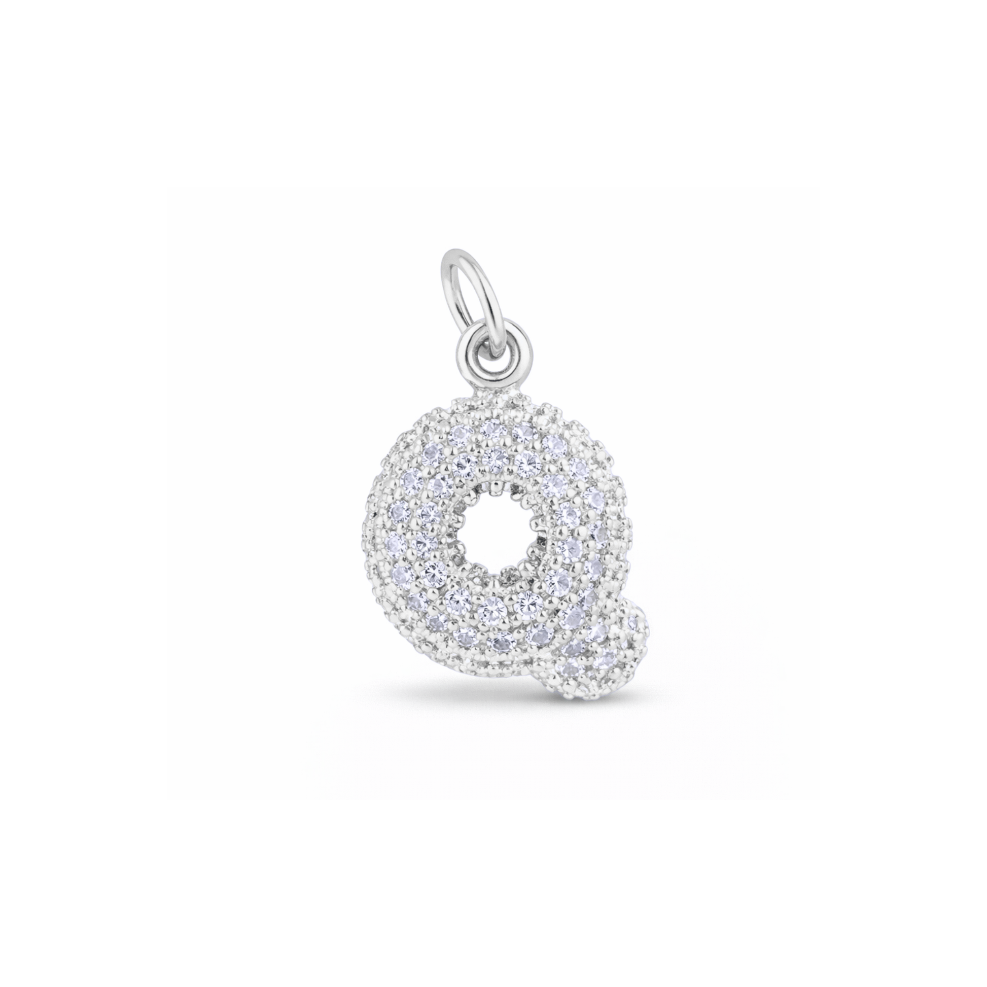 Balloon Letter Charm Glitter