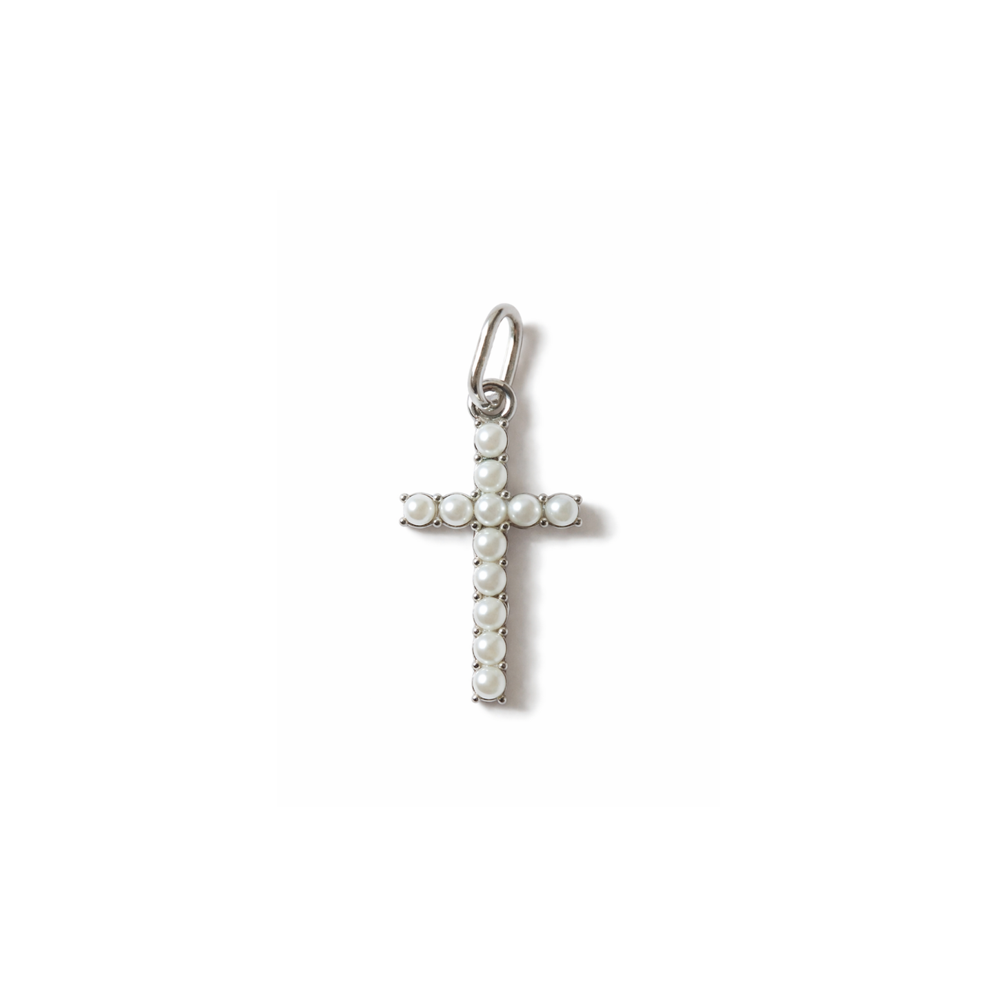 Pearly Cross Charm