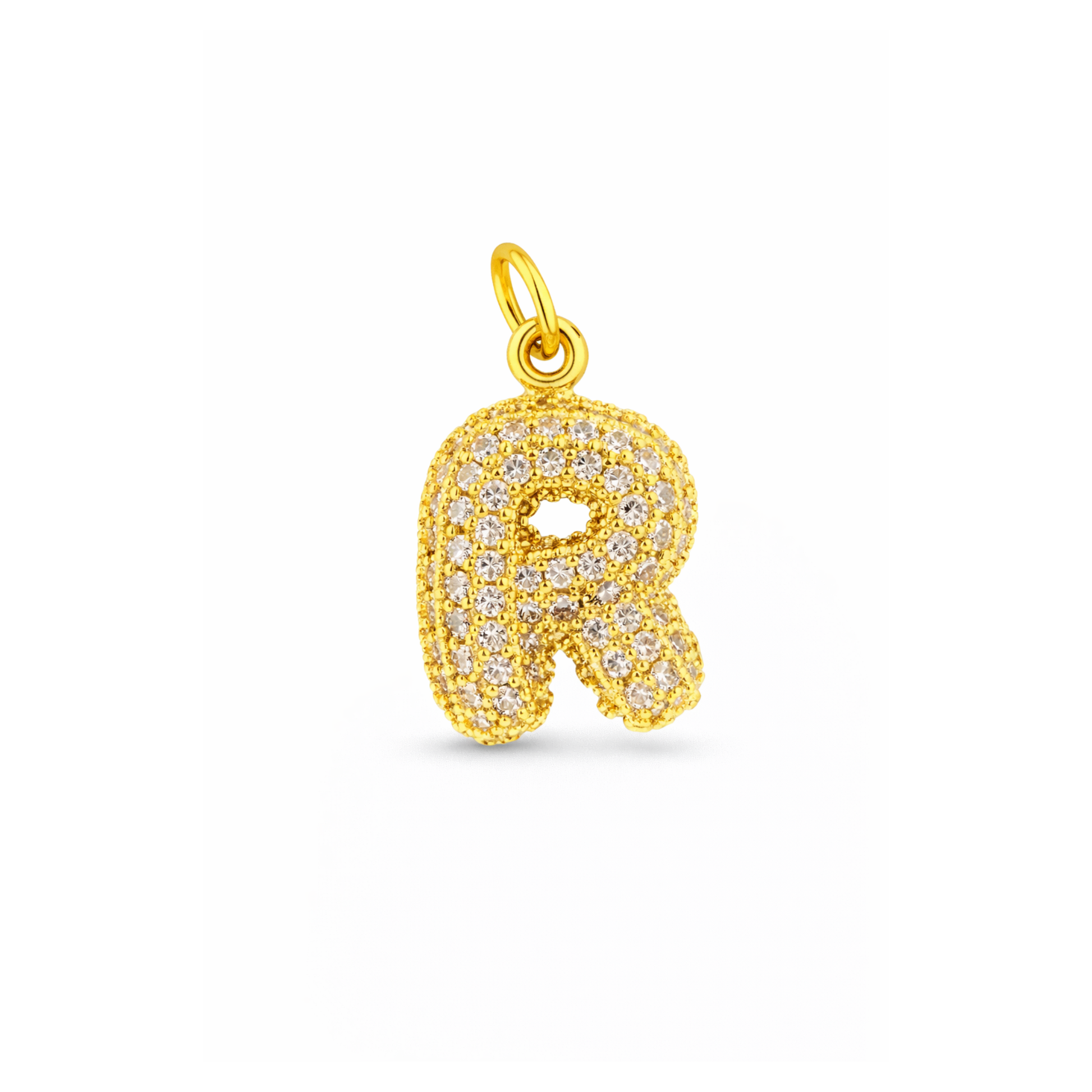 Balloon Letter Charm Glitter