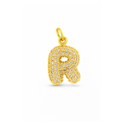 Balloon Letter Charm Glitter
