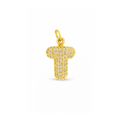 Balloon Letter Charm Glitter