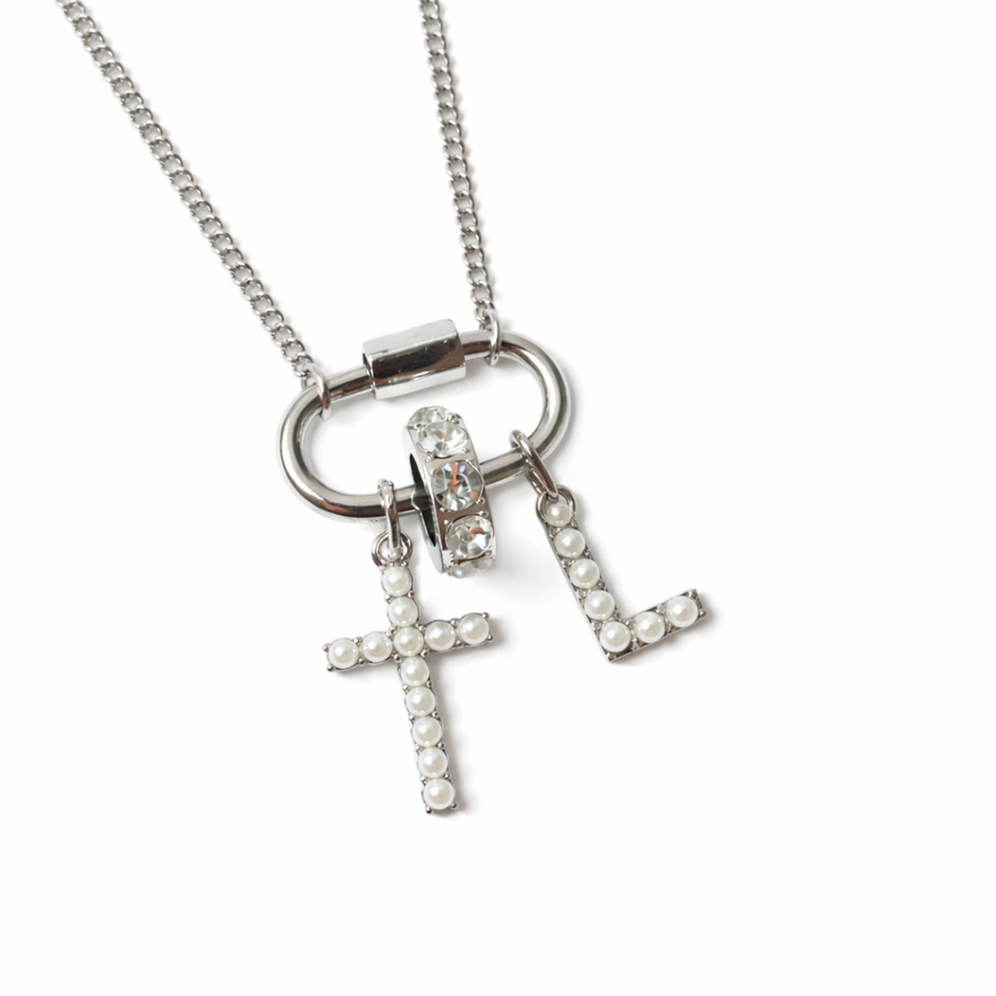 Pearly Cross Charm