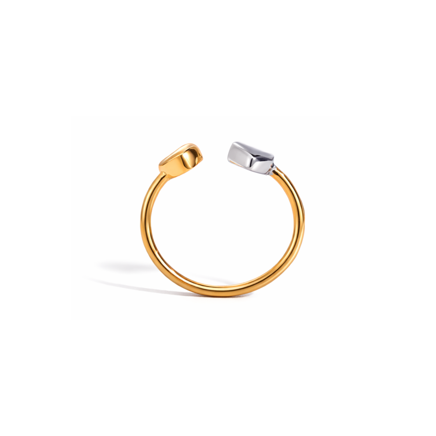 Double Heart Ring | Größenverstellbar
