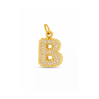 Balloon Letter Charm Glitter