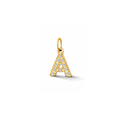 Glitter Letter Charm