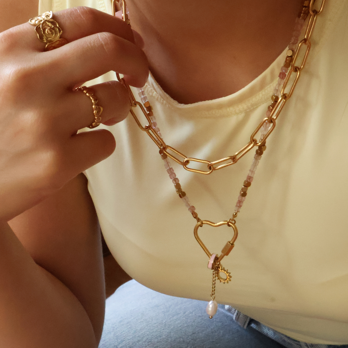 GOLDEN HOUR | Shining Blush Kette