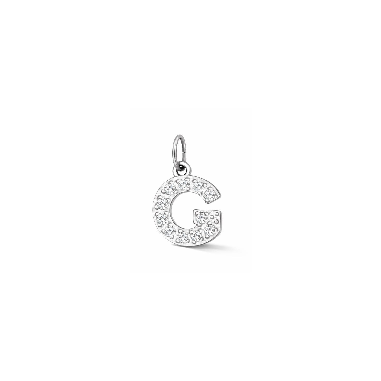 Glitter Letter Charm