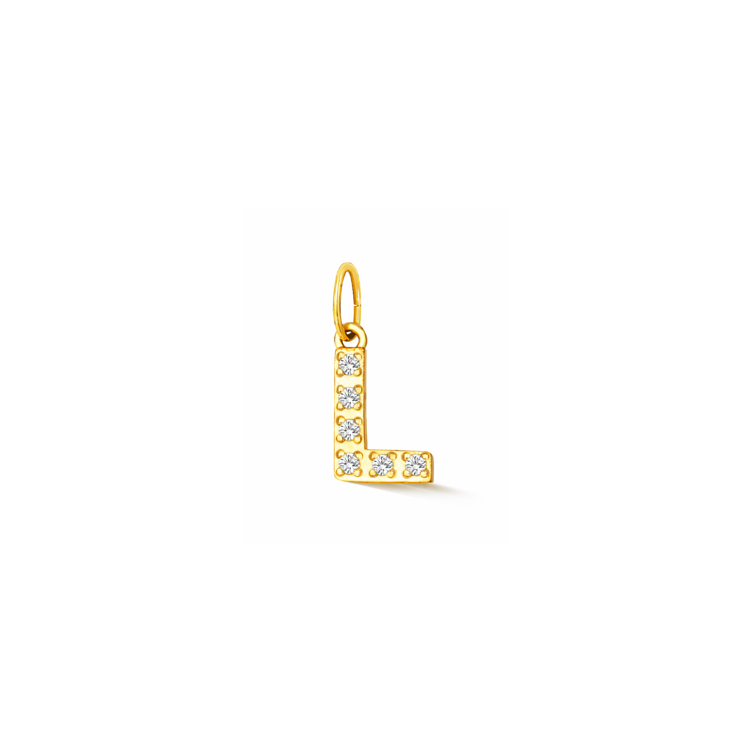 Glitter Letter Charm