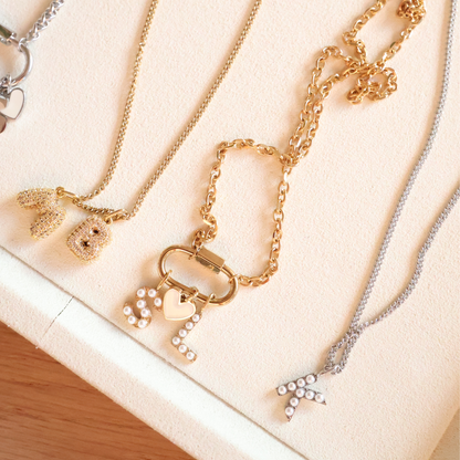 Pearly Letter Charms