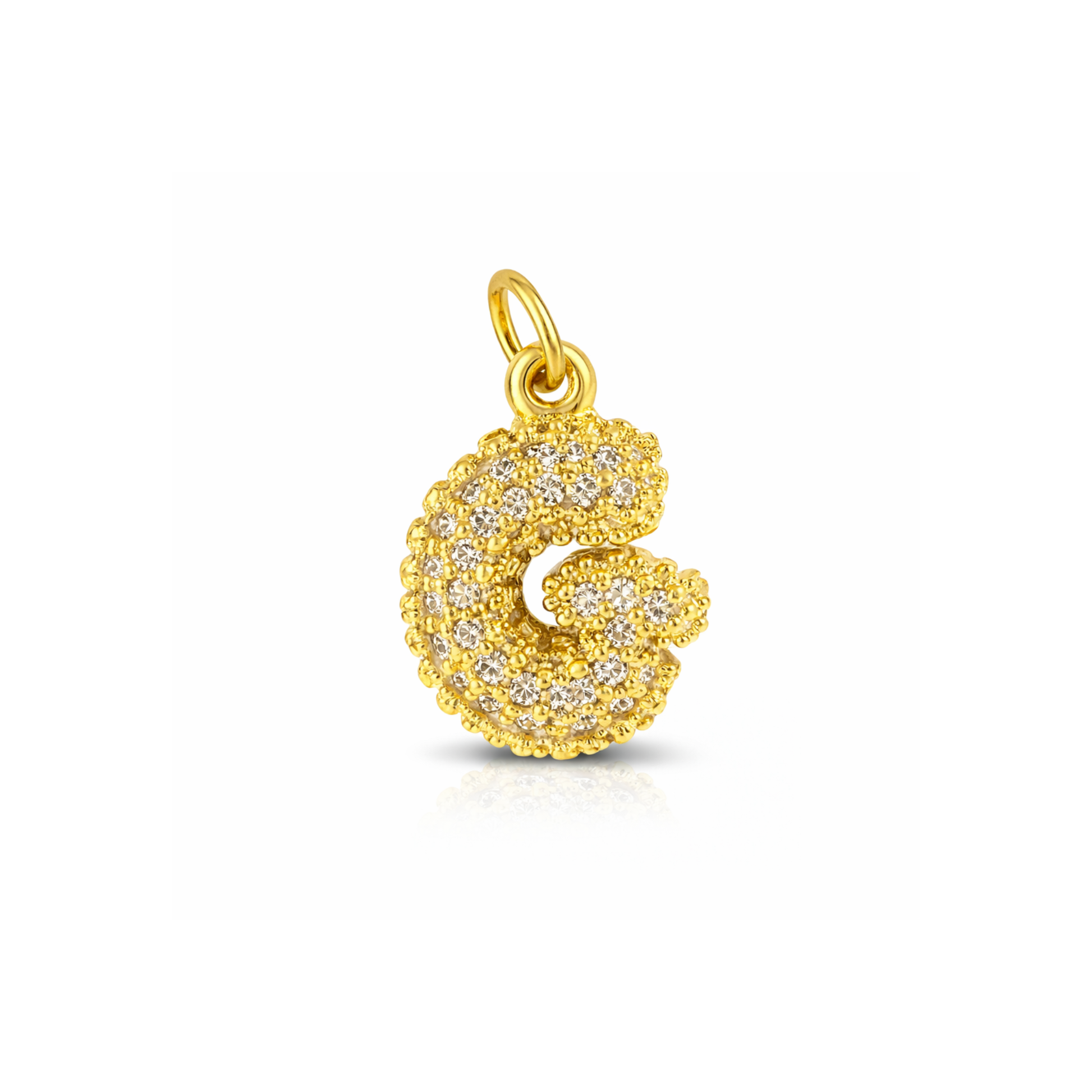 Balloon Letter Charm Glitter