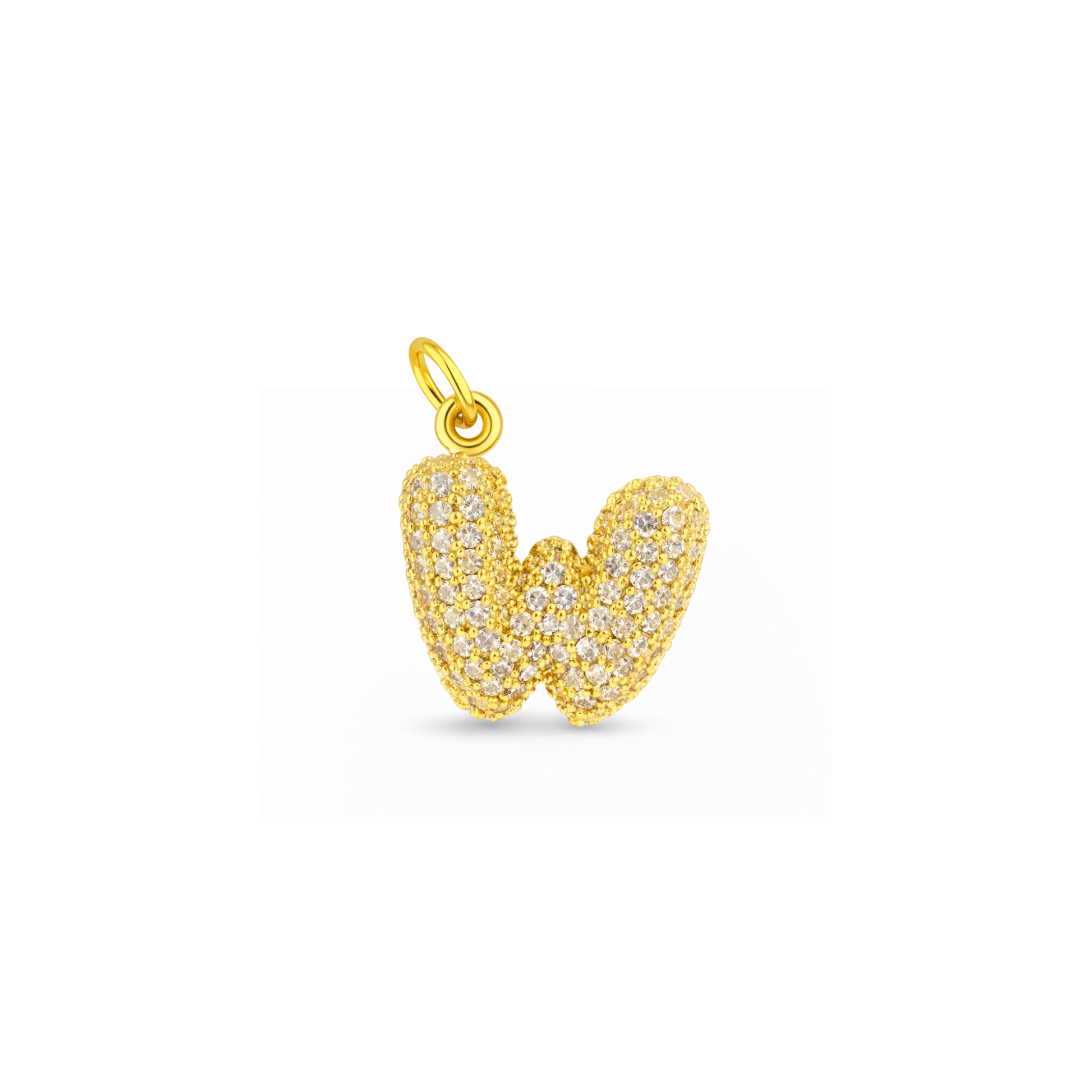 Balloon Letter Charm Glitter