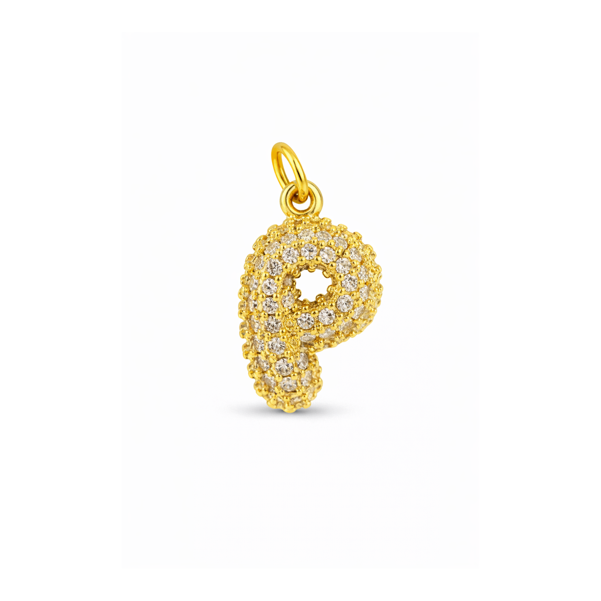 Balloon Letter Charm Glitter