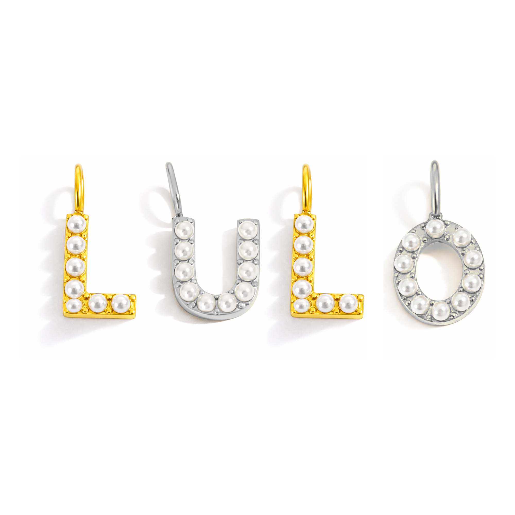 Pearly Letter Charms