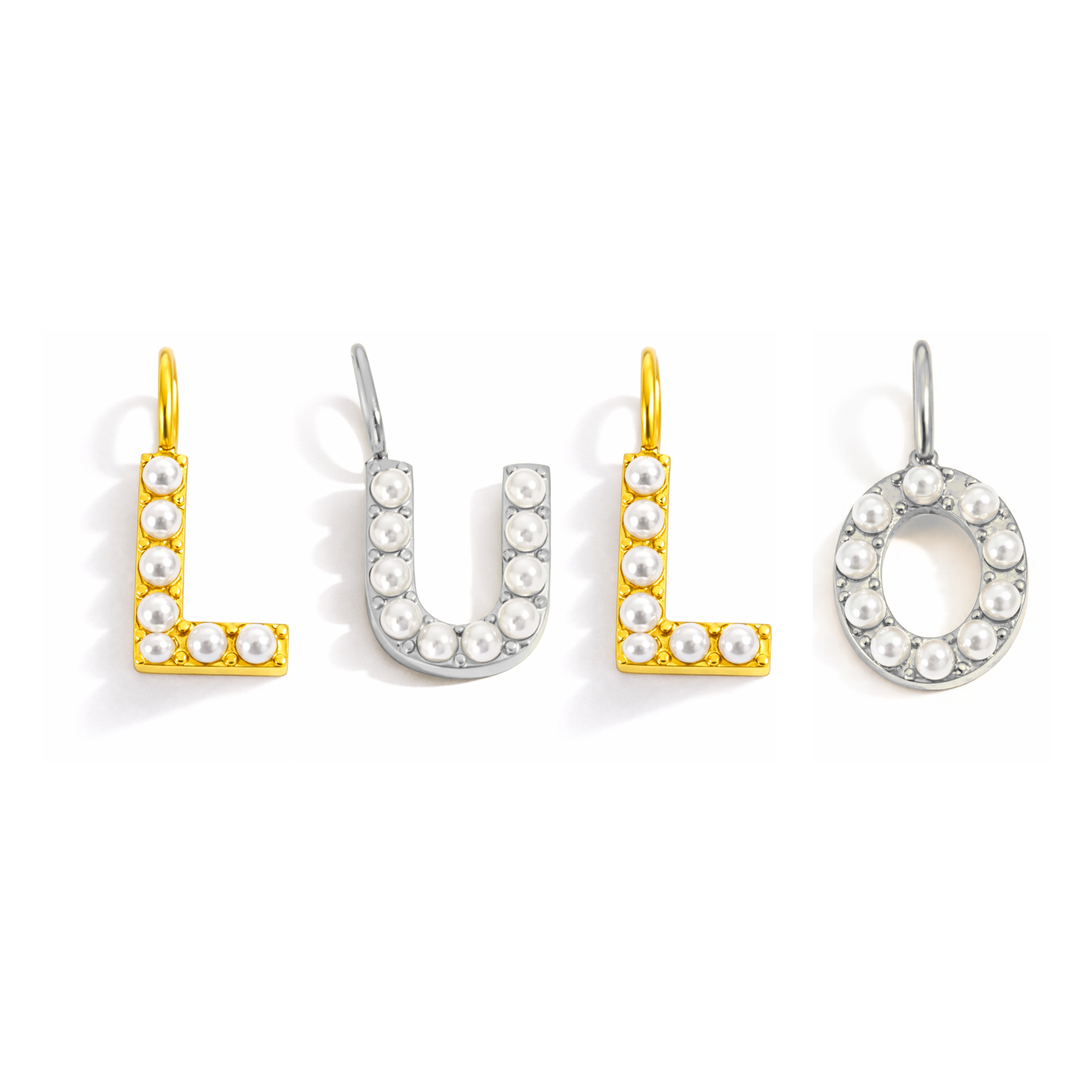 Pearly Letter Charms