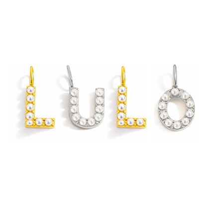 Pearly Letter Charms