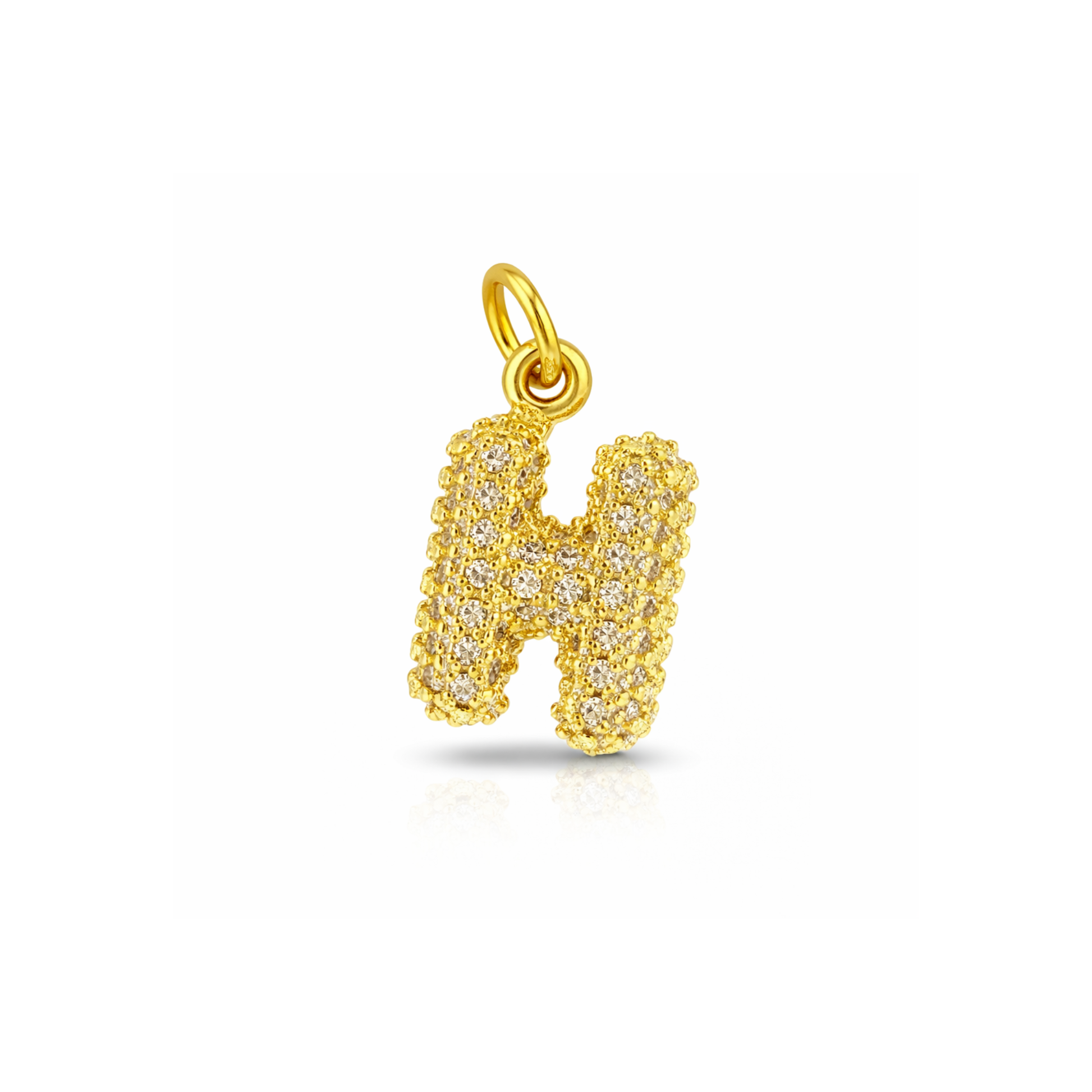 Balloon Letter Charm Glitter