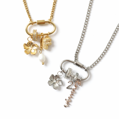 Pearly Flower Charm