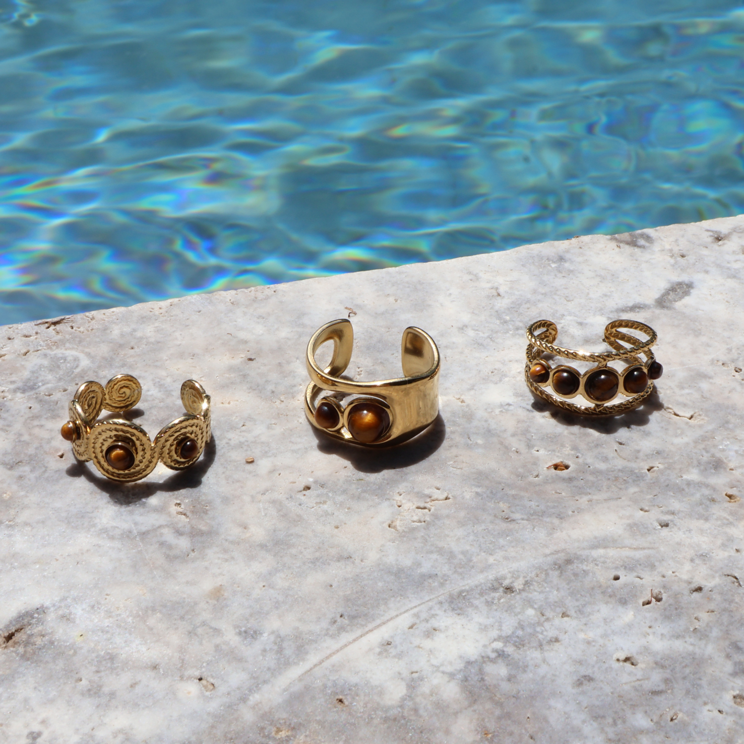 ENDLESS SUMMER | Cateye Ringe größenverstellbar