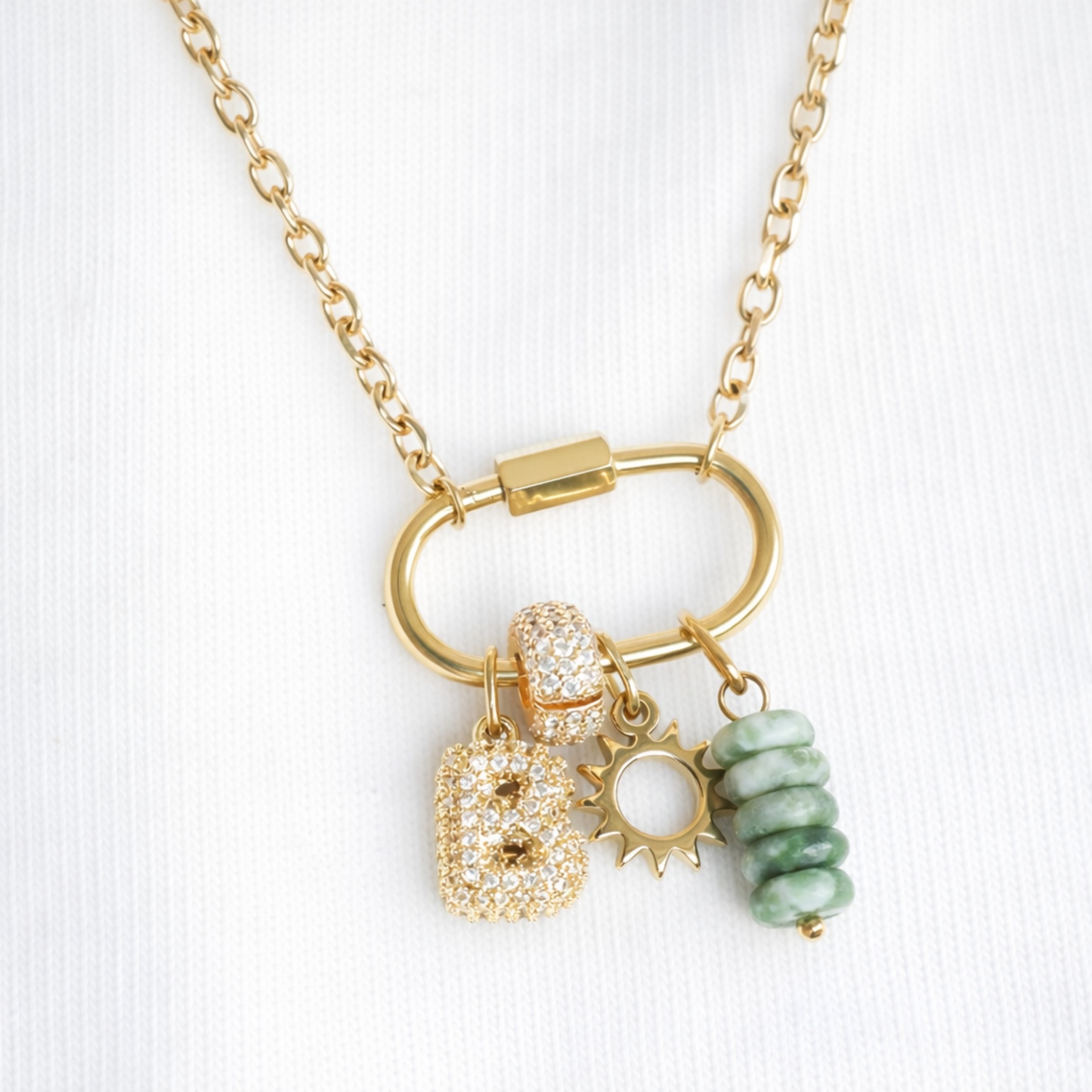 Balloon Letter Charm Glitter