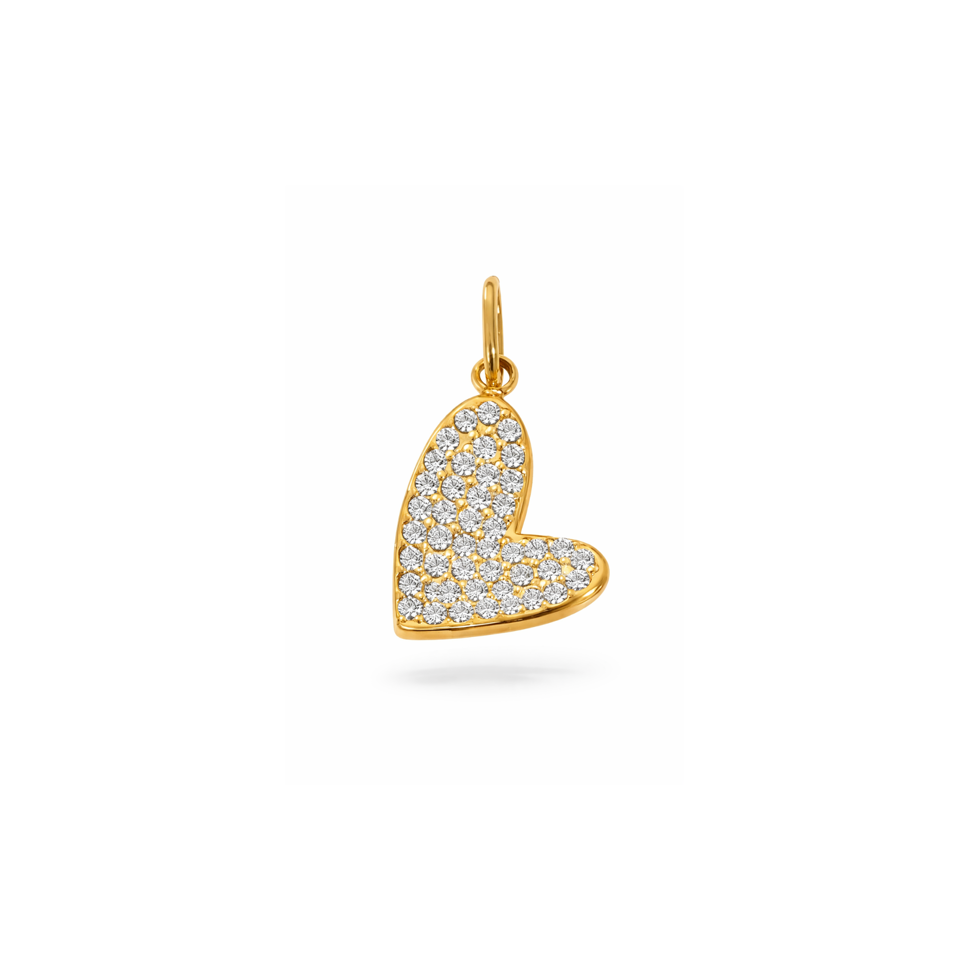 Glitter Heart Charm