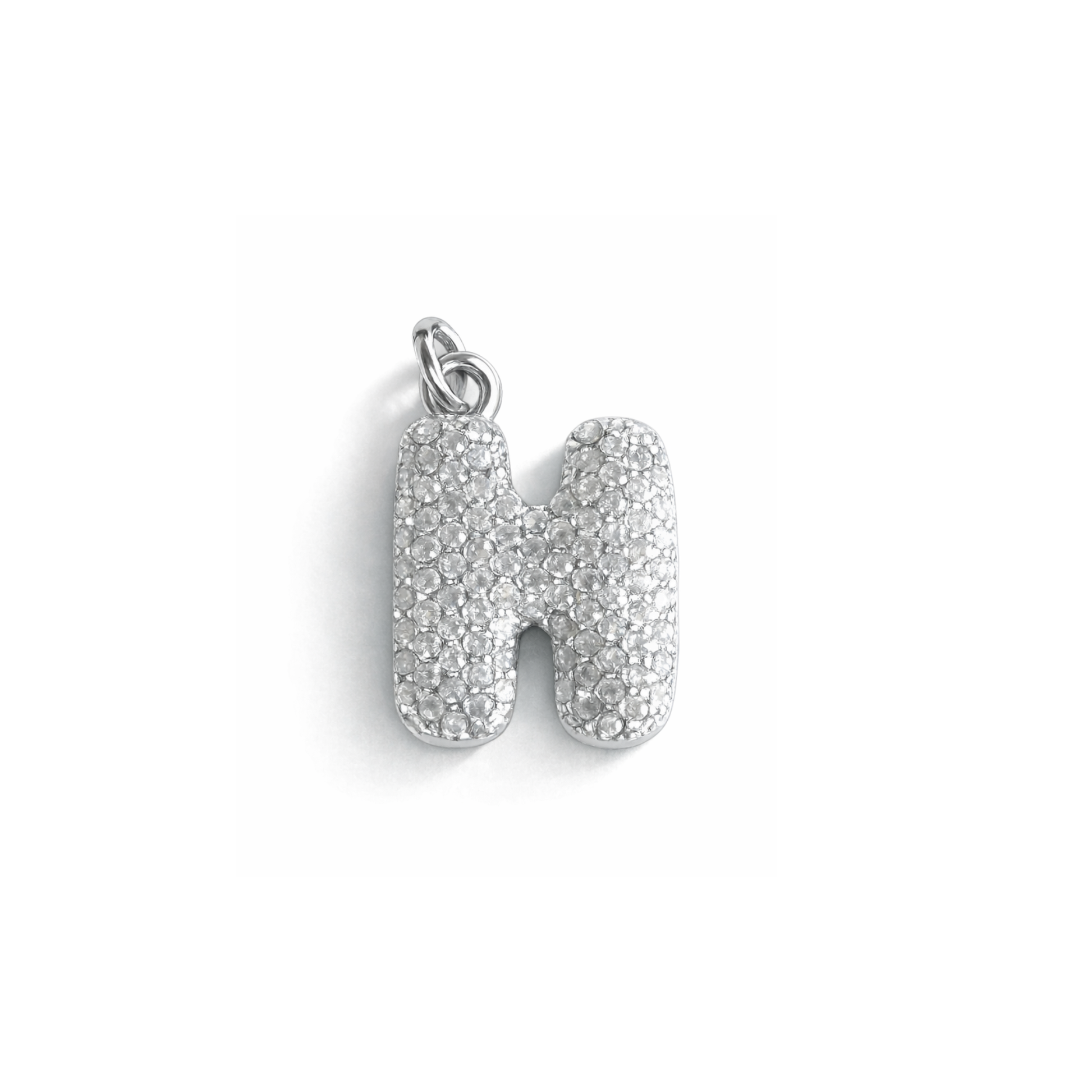 Balloon Letter Charm Big | Silber
