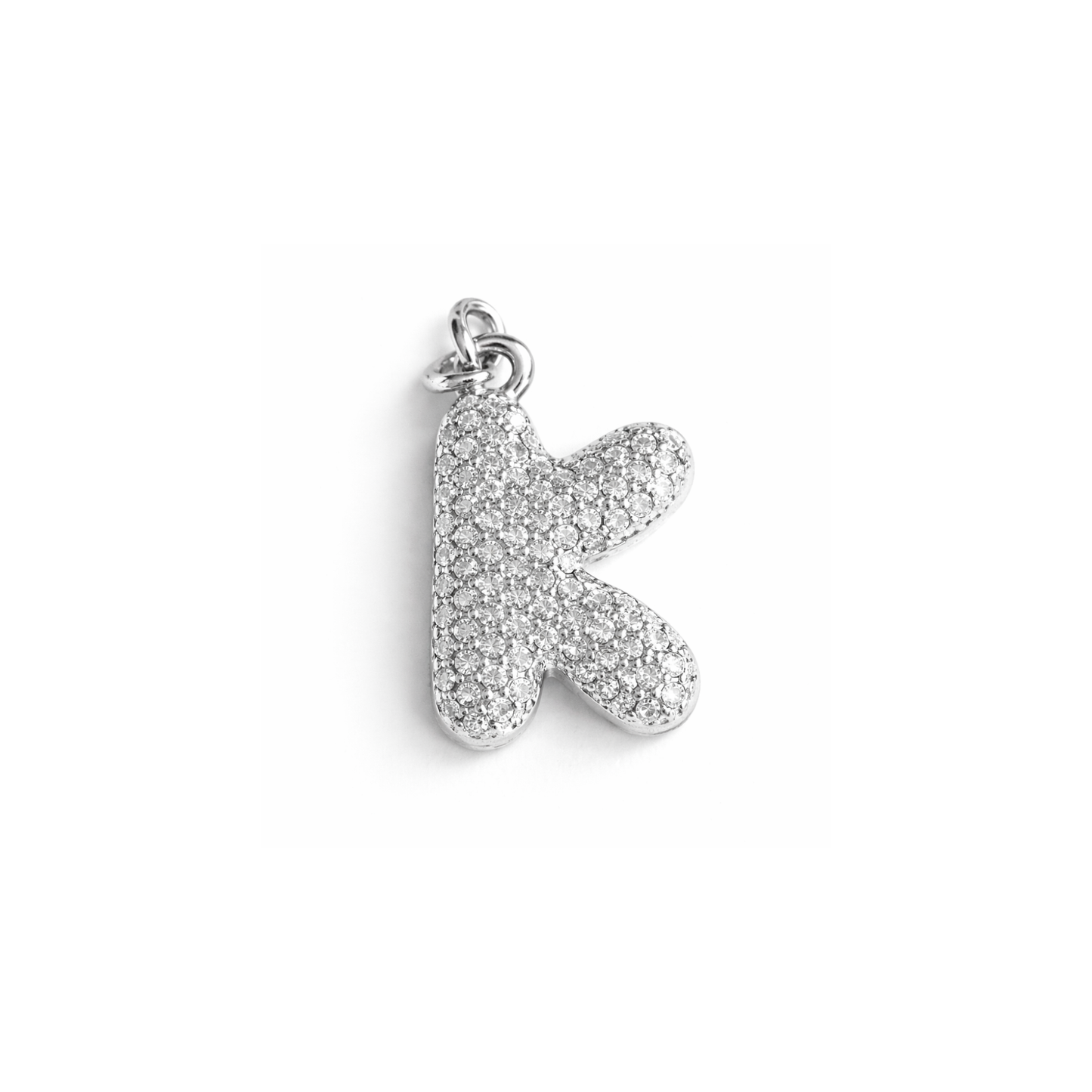 Balloon Letter Charm Big | Silber