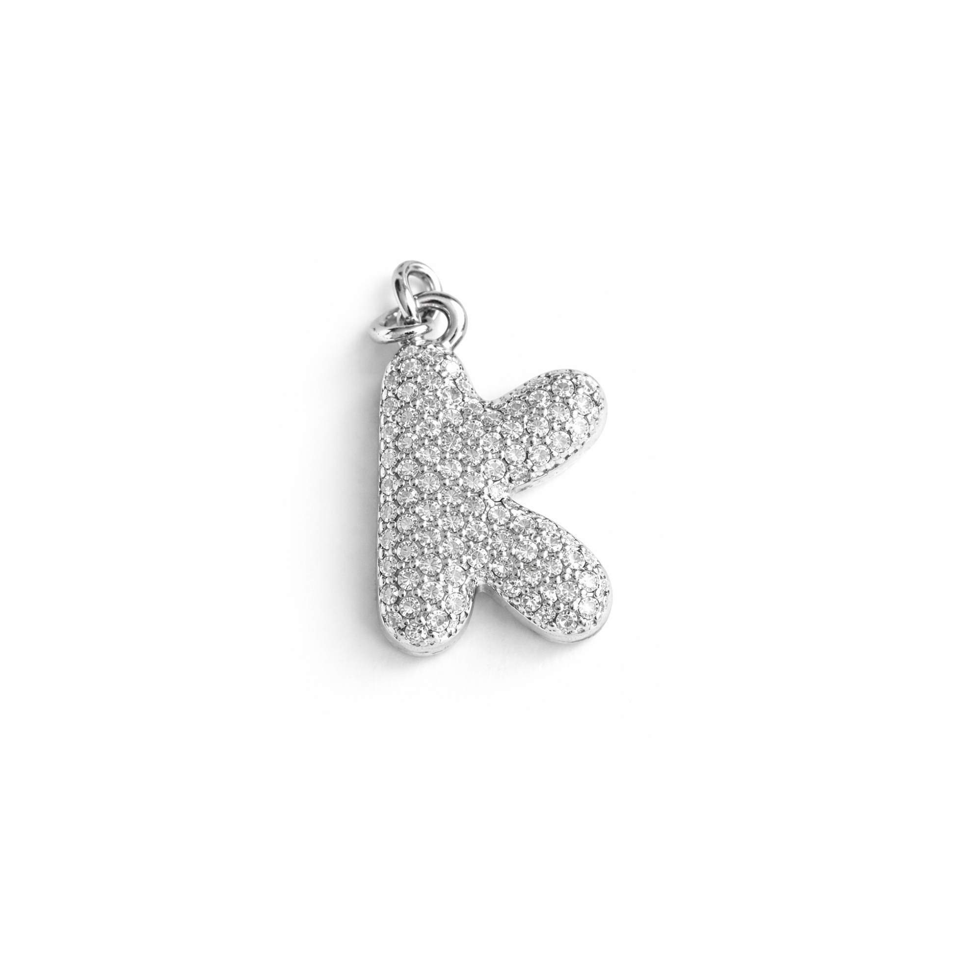 Balloon Letter Charm Big | Silber