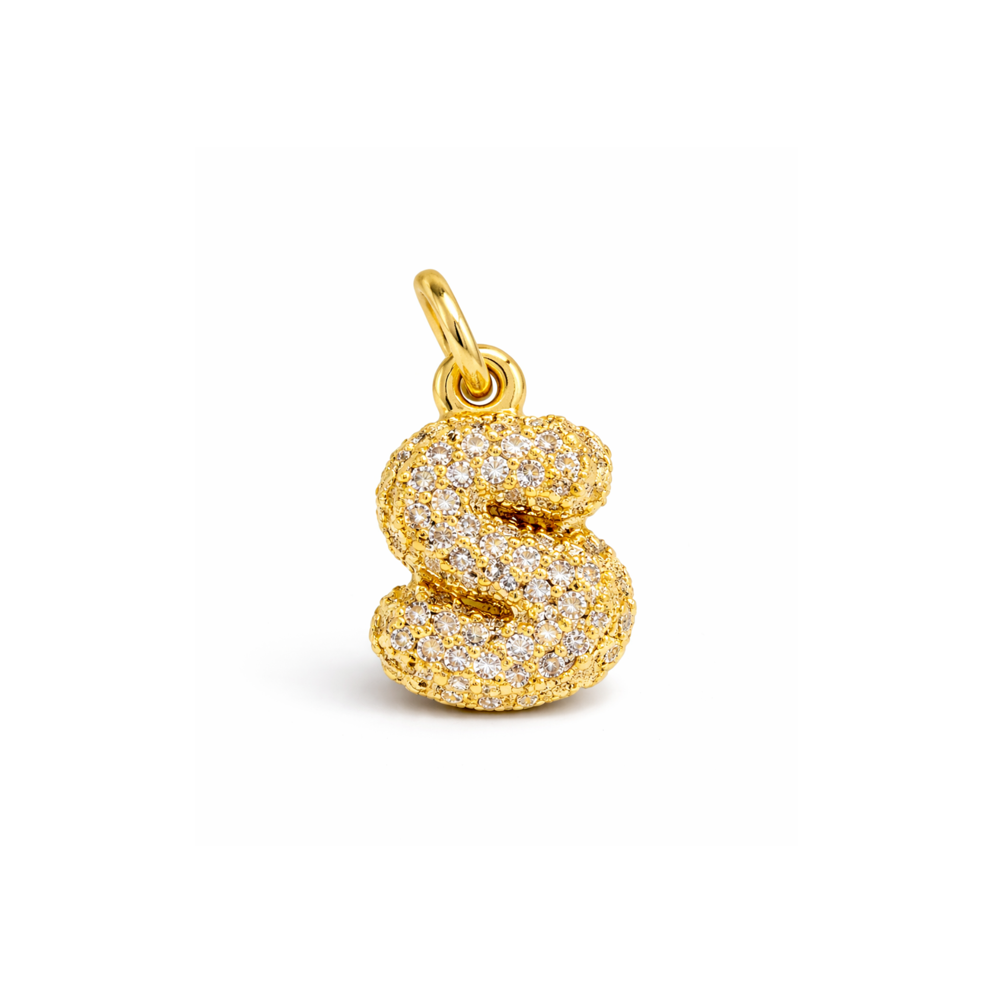 Balloon Letter Charm Glitter