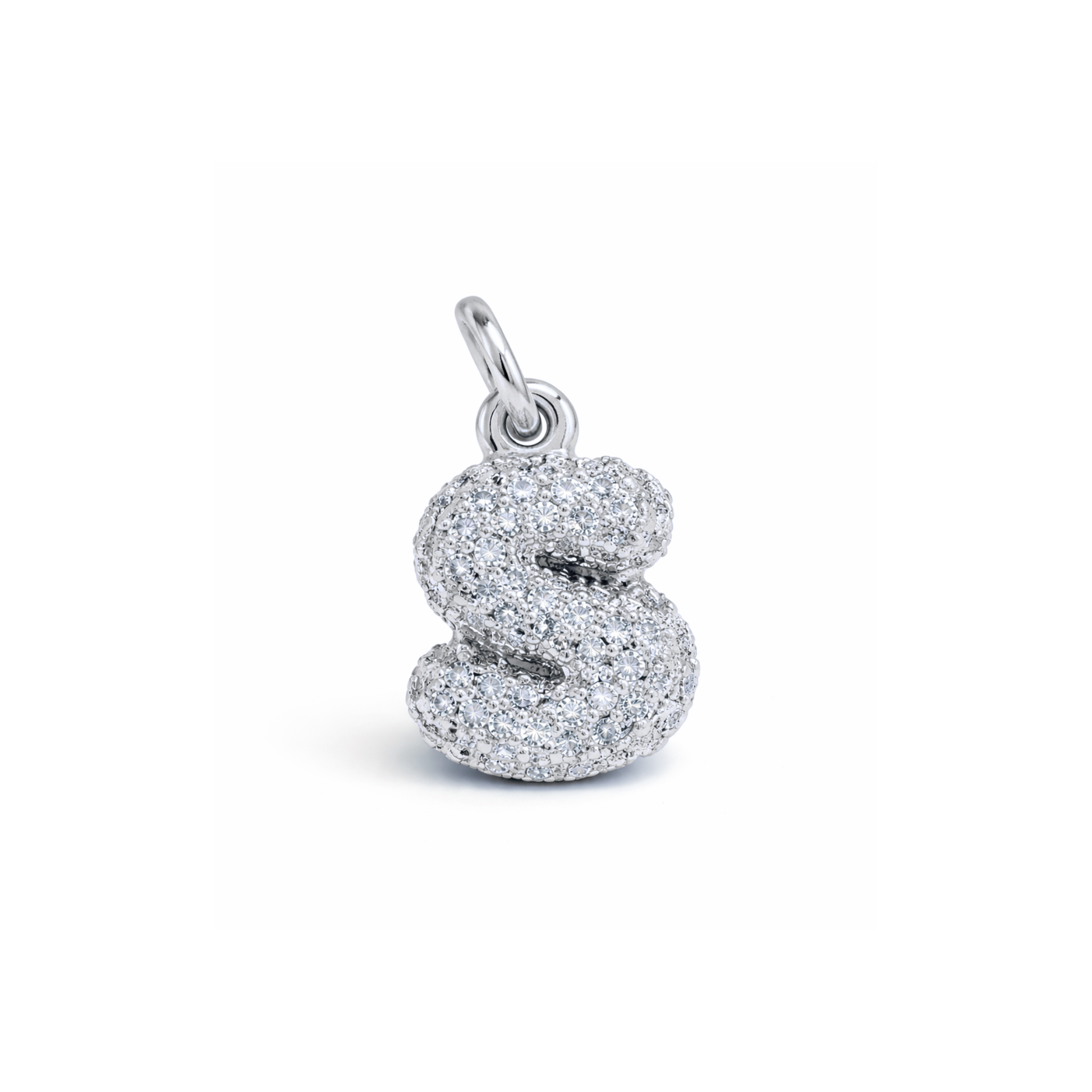 Balloon Letter Charm Glitter